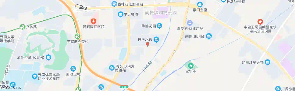 昆明逸雅路口华晨路_公交站地图_昆明公交_妙搜公交查询2025