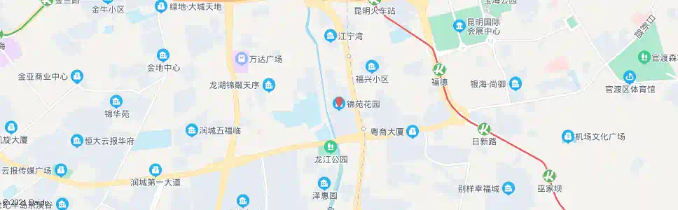 昆明锦苑花园(日新东路)_公交站地图_昆明公交_妙搜公交查询2025