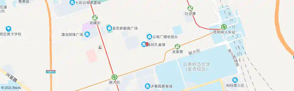 昆明祥园路口春融东路_公交站地图_昆明公交_妙搜公交查询2025