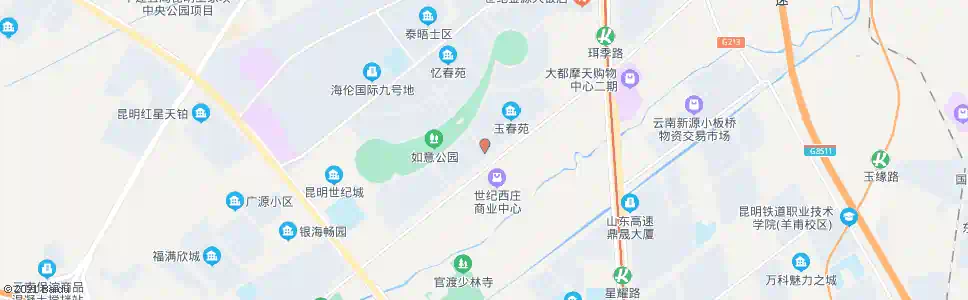 昆明如意中路_公交站地图_昆明公交_妙搜公交查询2025