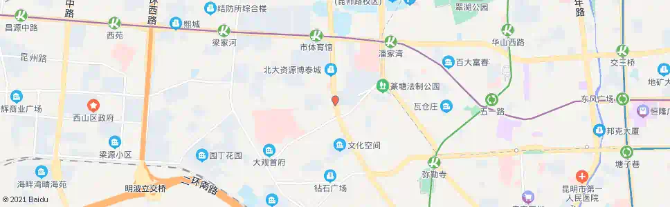 昆明环西桥_公交站地图_昆明公交_妙搜公交查询2025