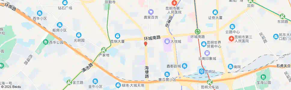 昆明西岳庙(海埂路)_公交站地图_昆明公交_妙搜公交查询2025