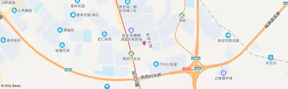 昆明螺蛳湾商贸城东(商博街)_公交站地图_昆明公交_妙搜公交查询2025