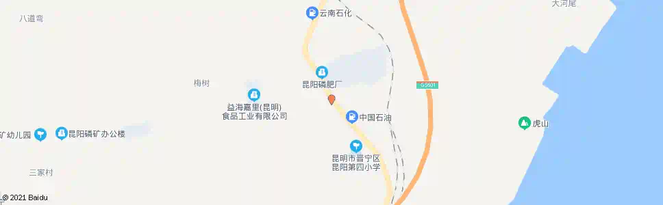 昆明昆阳磷肥厂_公交站地图_昆明公交_妙搜公交查询2025