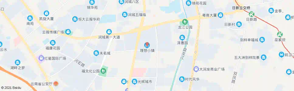 昆明理想小镇小区_公交站地图_昆明公交_妙搜公交查询2025