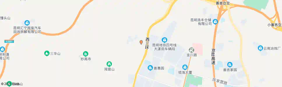 昆明自卫村_公交站地图_昆明公交_妙搜公交查询2025