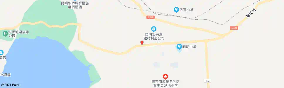 昆明汤池客运站_公交站地图_昆明公交_妙搜公交查询2025