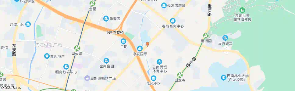 昆明昆十一中_公交站地图_昆明公交_妙搜公交查询2025