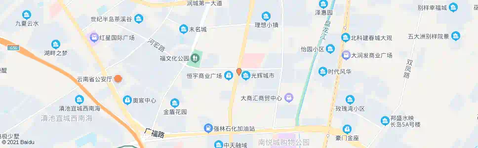 昆明大商汇商会路_公交站地图_昆明公交_妙搜公交查询2025