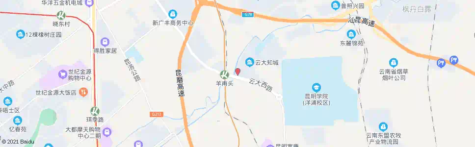 昆明关山环路(云大西二门)_公交站地图_昆明公交_妙搜公交查询2025