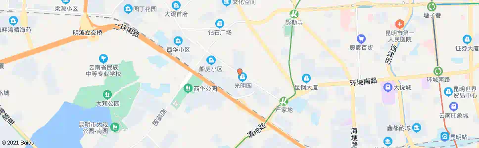 昆明船房小区_公交站地图_昆明公交_妙搜公交查询2025