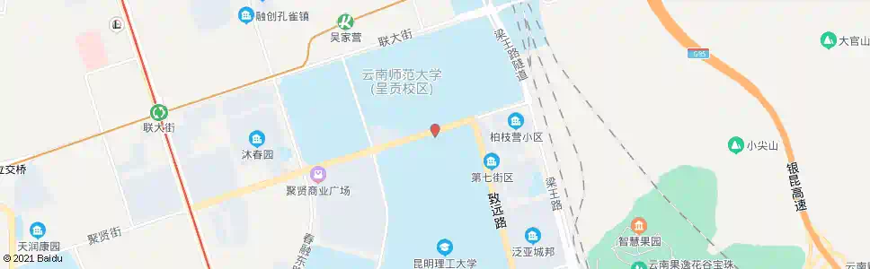 昆明理工大学北门(学府路)_公交站地图_昆明公交_妙搜公交查询2025