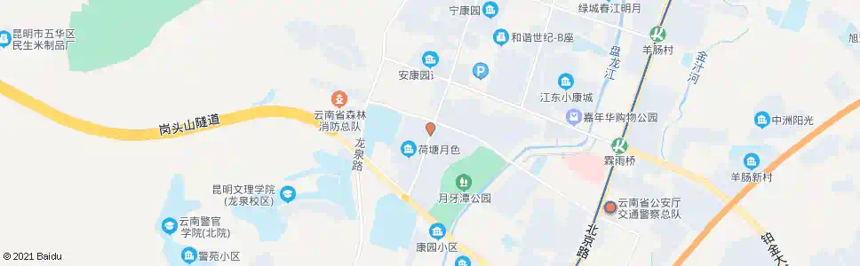 昆明龙江路口红锦路_公交站地图_昆明公交_妙搜公交查询2025