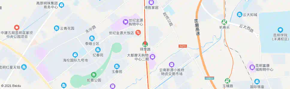 昆明珥玑路口_公交站地图_昆明公交_妙搜公交查询2025