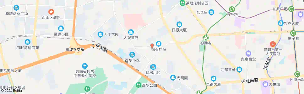 昆明西华北路_公交站地图_昆明公交_妙搜公交查询2025