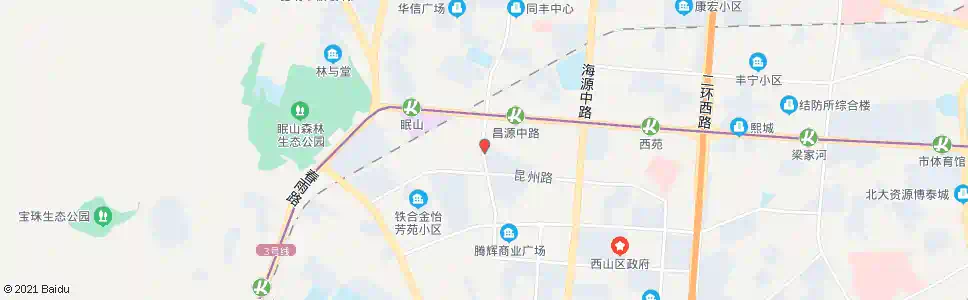 昆明昌源南路_公交站地图_昆明公交_妙搜公交查询2025