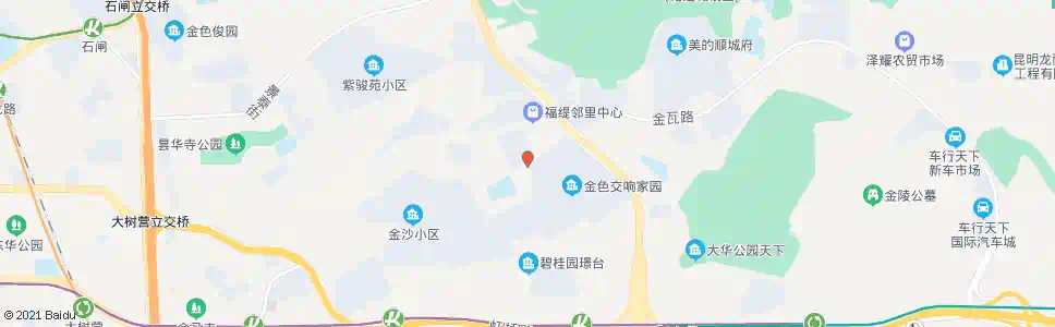 昆明金色交响家园小区_公交站地图_昆明公交_妙搜公交查询2025