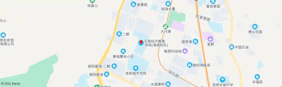 昆明明德1号楼(经济学院)_公交站地图_昆明公交_妙搜公交查询2025