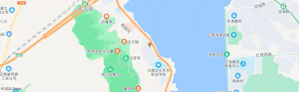 昆明西山区委党校_公交站地图_昆明公交_妙搜公交查询2025