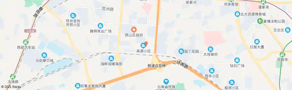 昆明相益巷口昆州路_公交站地图_昆明公交_妙搜公交查询2025