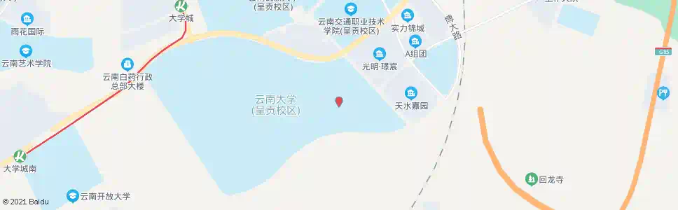 昆明云大校医院_公交站地图_昆明公交_妙搜公交查询2025