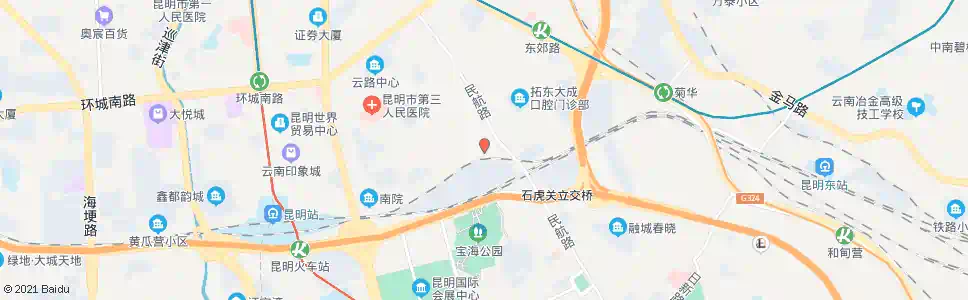 昆明民航路口长润街_公交站地图_昆明公交_妙搜公交查询2025