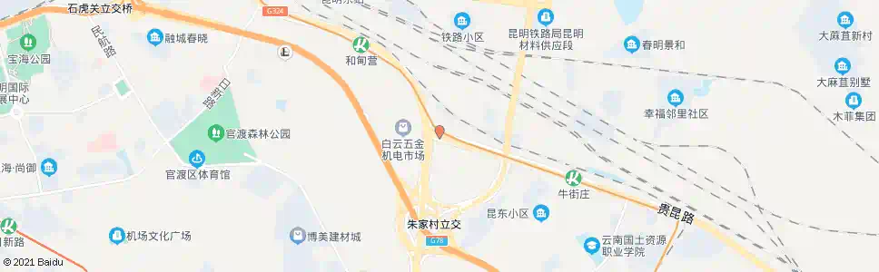 昆明彩云北路口_公交站地图_昆明公交_妙搜公交查询2025