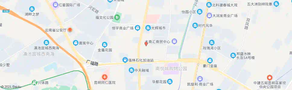 昆明商汇路_公交站地图_昆明公交_妙搜公交查询2025