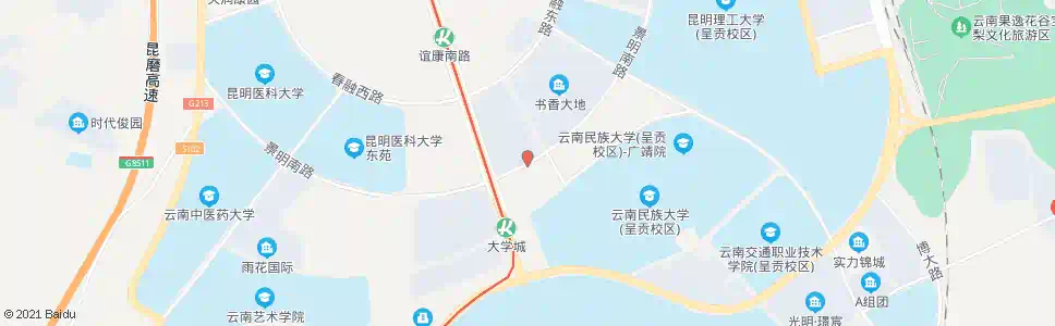 昆明彩云南路口景明南路_公交站地图_昆明公交_妙搜公交查询2025