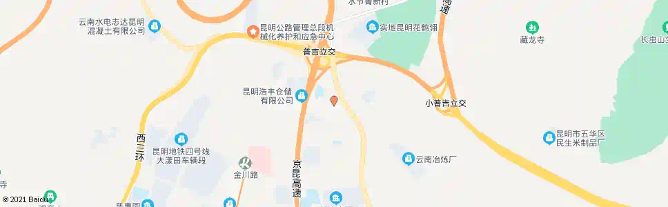 昆明大普吉村_公交站地图_昆明公交_妙搜公交查询2025