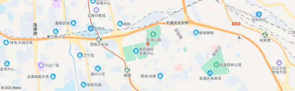 昆明宝海公园(关兴路)_公交站地图_昆明公交_妙搜公交查询2025