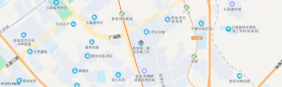 昆明新螺蛳湾商贸城二期彩云北路_公交站地图_昆明公交_妙搜公交查询2025