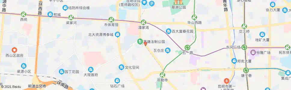 昆明新闻路口(西昌路)_公交站地图_昆明公交_妙搜公交查询2025