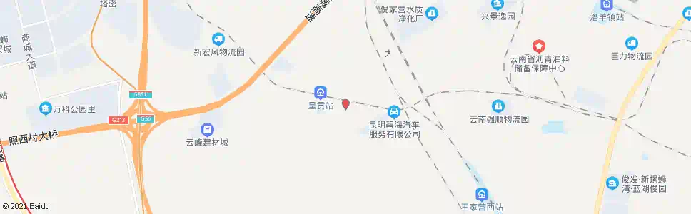 昆明洛羊镇政府_公交站地图_昆明公交_妙搜公交查询2025