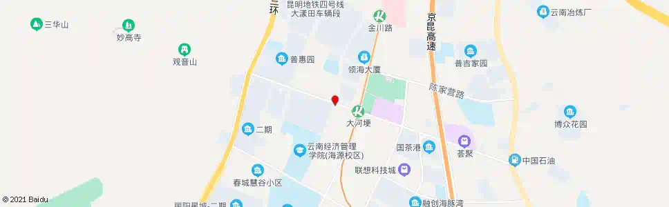 昆明王筇路_公交站地图_昆明公交_妙搜公交查询2025