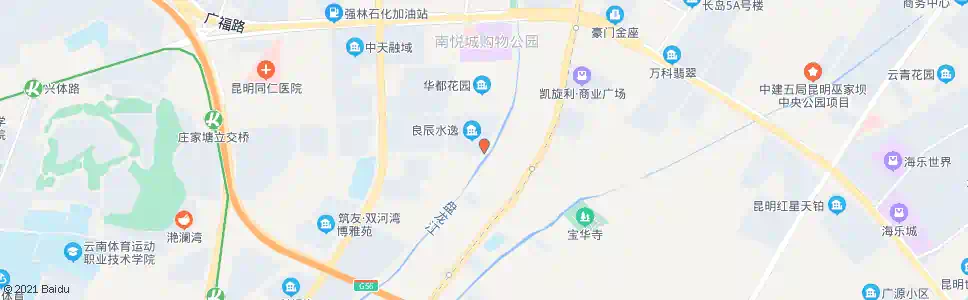 昆明叶家村西_公交站地图_昆明公交_妙搜公交查询2025