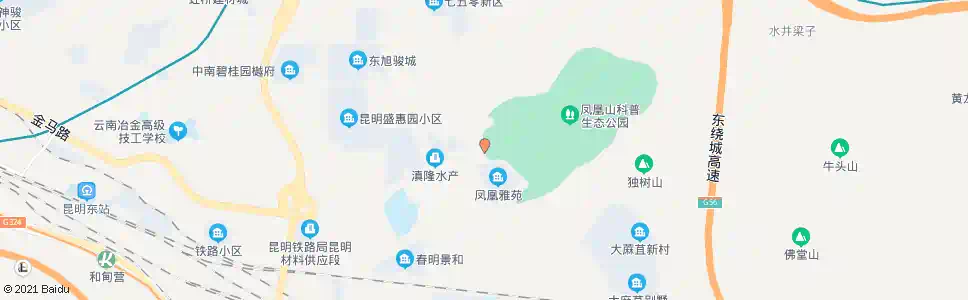 昆明天文台(文台路)_公交站地图_昆明公交_妙搜公交查询2025