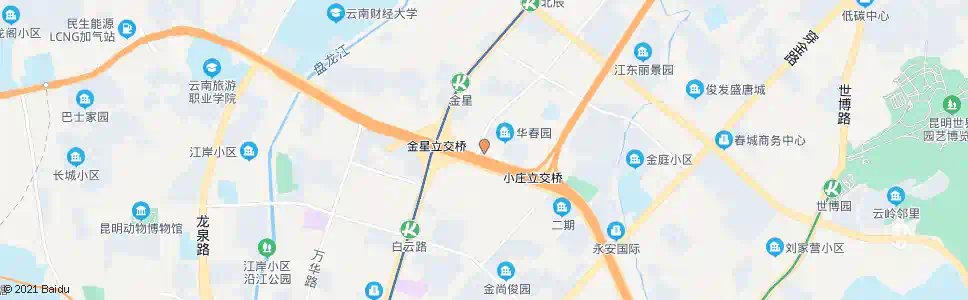 昆明金实小区_公交站地图_昆明公交_妙搜公交查询2025