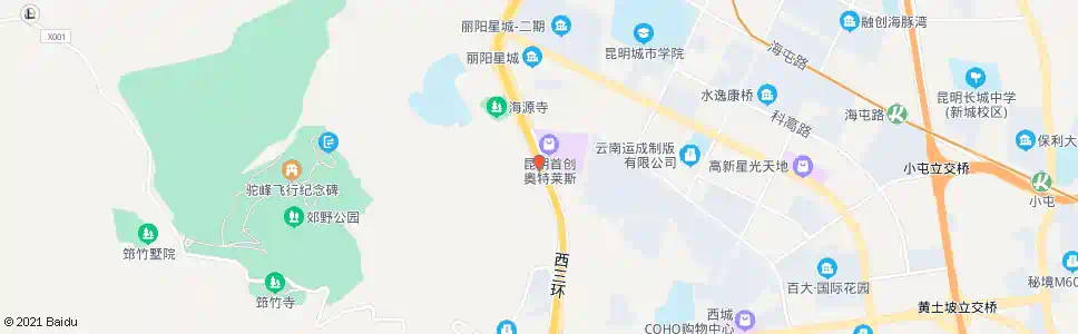 昆明海源寺(西北三环西)_公交站地图_昆明公交_妙搜公交查询2025