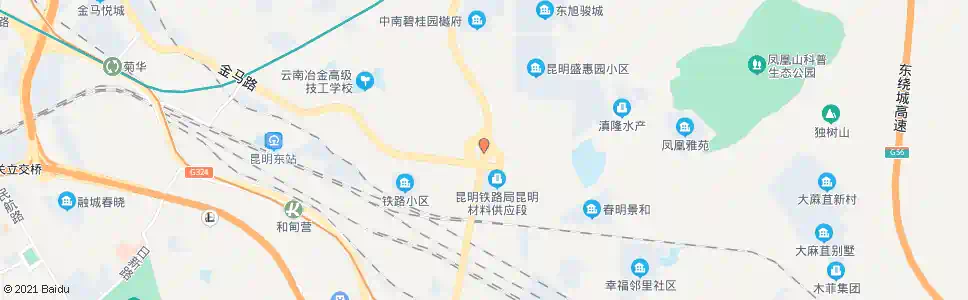 昆明长地梗(东三环)_公交站地图_昆明公交_妙搜公交查询2025