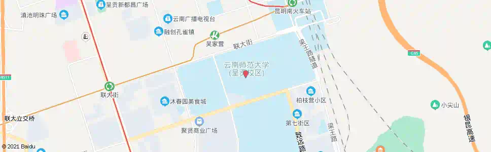 昆明师范大学_公交站地图_昆明公交_妙搜公交查询2025