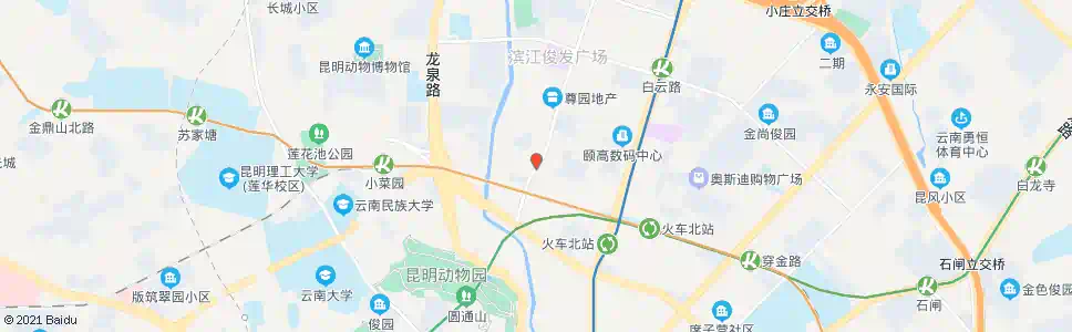 昆明张官营_公交站地图_昆明公交_妙搜公交查询2025