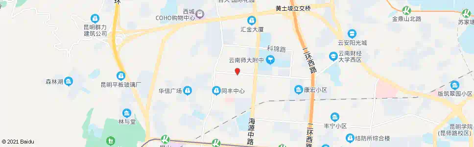 昆明昌源中路口科医路_公交站地图_昆明公交_妙搜公交查询2025