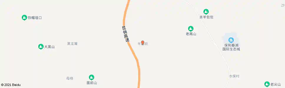 昆明半路街_公交站地图_昆明公交_妙搜公交查询2025