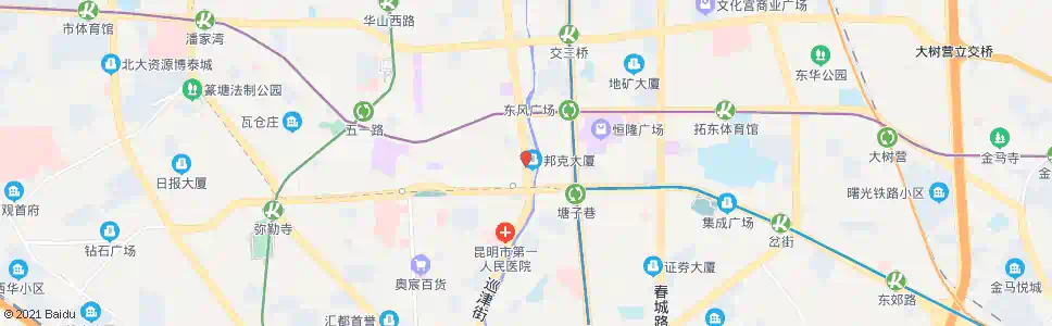 昆明得胜桥(青年路)_公交站地图_昆明公交_妙搜公交查询2025