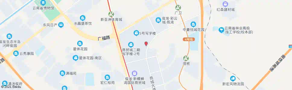 昆明螺蛳湾国际商贸城二期(商城大道)_公交站地图_昆明公交_妙搜公交查询2025
