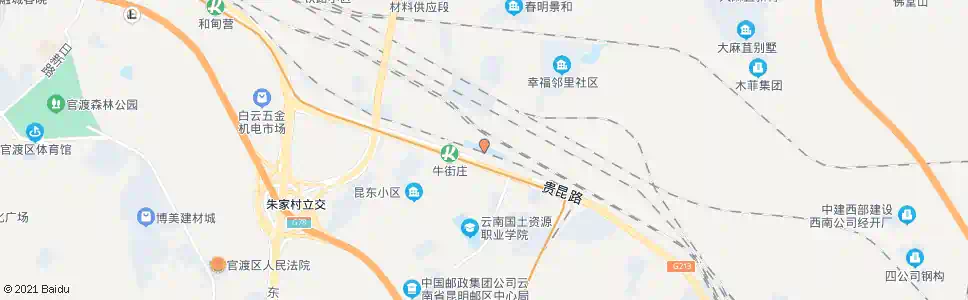 昆明牛街庄_公交站地图_昆明公交_妙搜公交查询2025