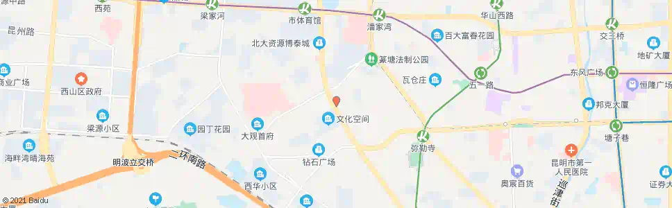 昆明新闻路_公交站地图_昆明公交_妙搜公交查询2025