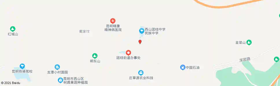 昆明团结镇白族园_公交站地图_昆明公交_妙搜公交查询2025