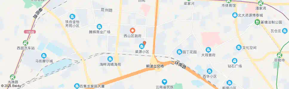 昆明昆州路(相益巷)_公交站地图_昆明公交_妙搜公交查询2025